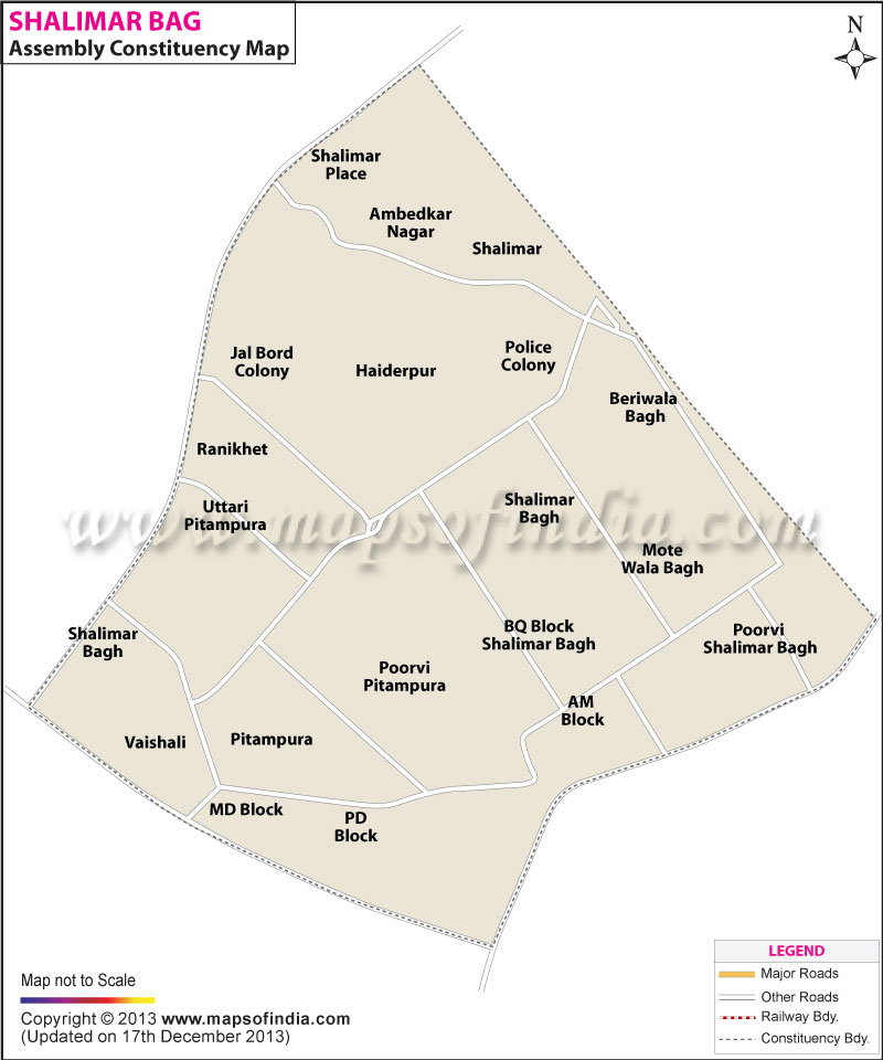  Contituency Map of Shalimar Bagh