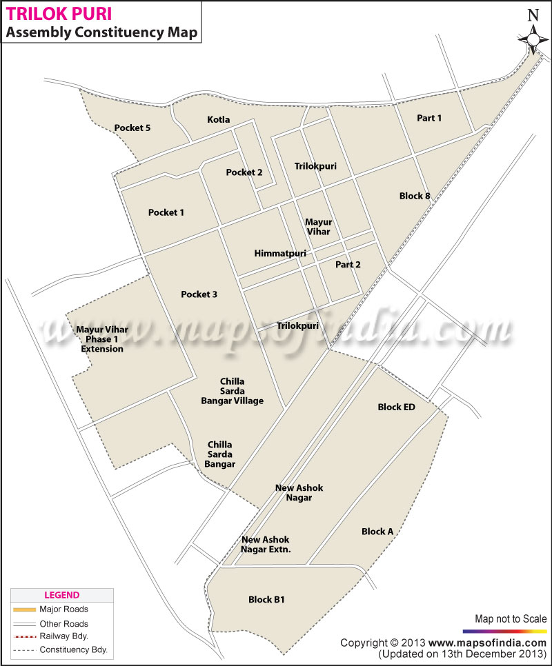  Contituency Map of Trilok Puri