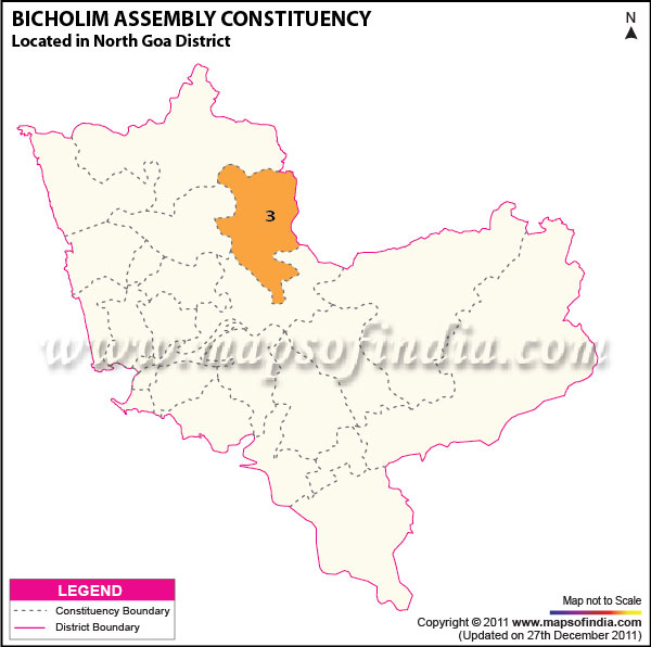 Assembly Constituency Map of Bicholim