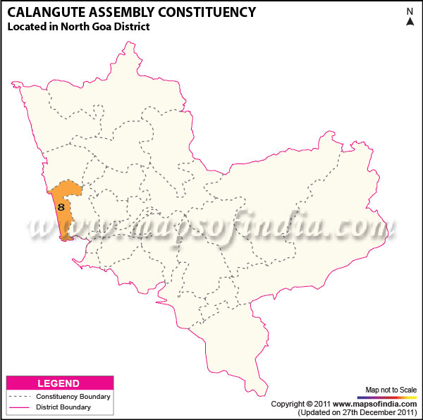 Assembly Constituency Map of Calangute