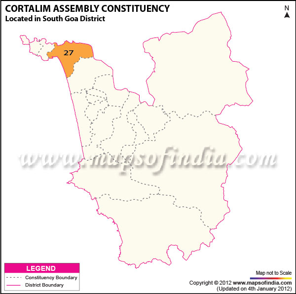 Assembly Constituency Map of Cortalim