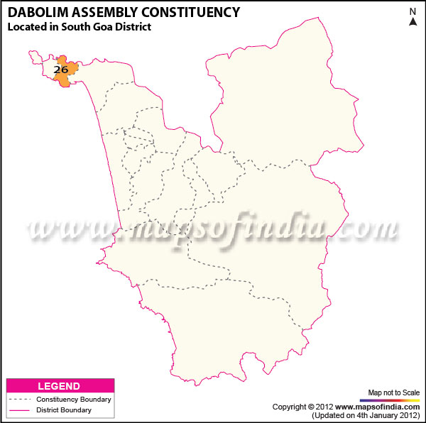 Assembly Constituency Map of Davorlim