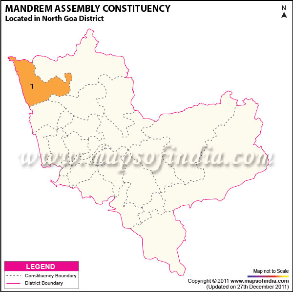 Assembly Constituency Map of Mandrem