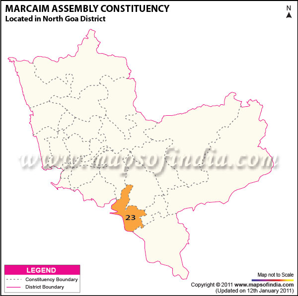 Assembly Constituency Map of Marcaim