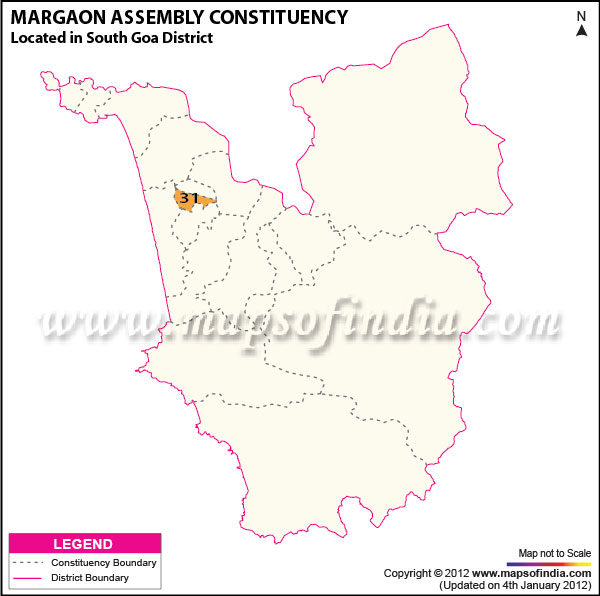 Assembly Constituency Map of Margao