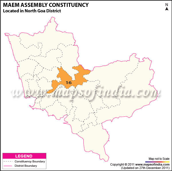 Assembly Constituency Map of Mayem