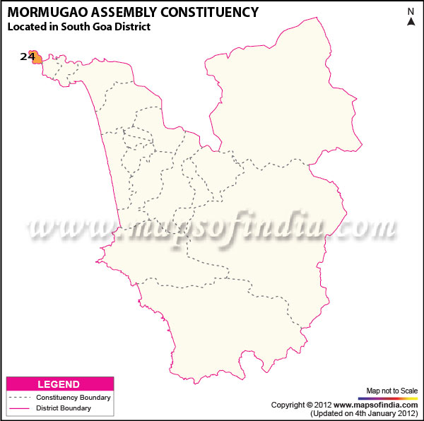 Assembly Constituency Map of Mormugao