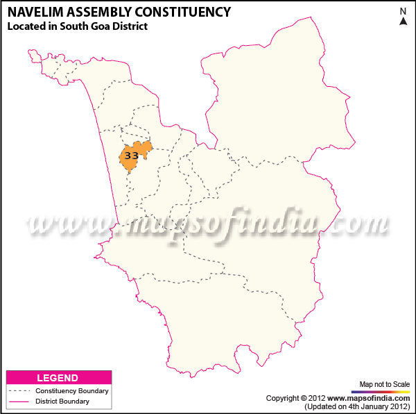 Assembly Constituency Map of Navelim