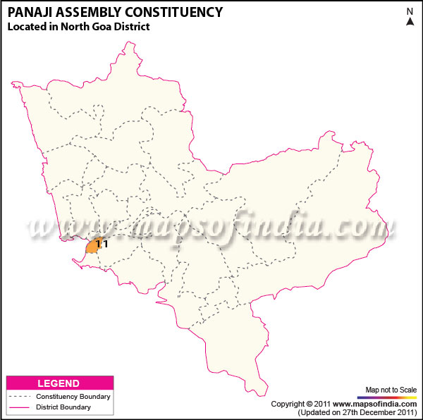 Assembly Constituency Map of Panaji