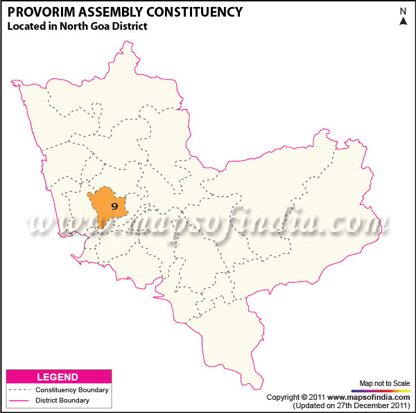 Assembly Constituency Map of Porvorim