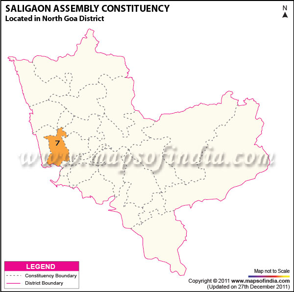 Assembly Constituency Map of Saligao