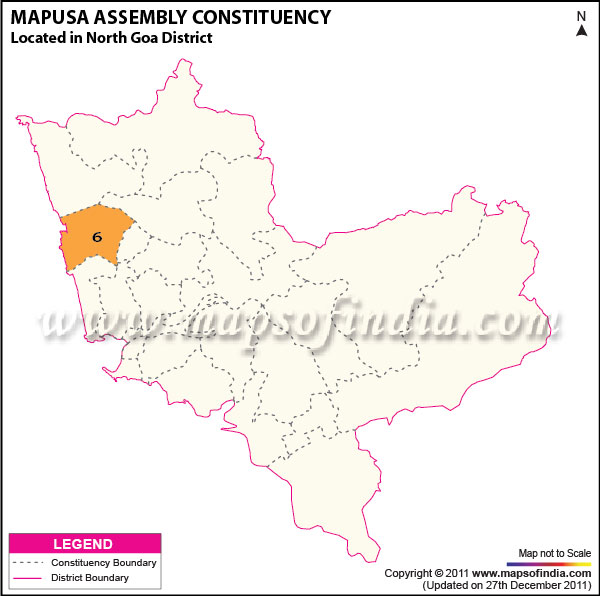 Assembly Constituency Map of Siolim