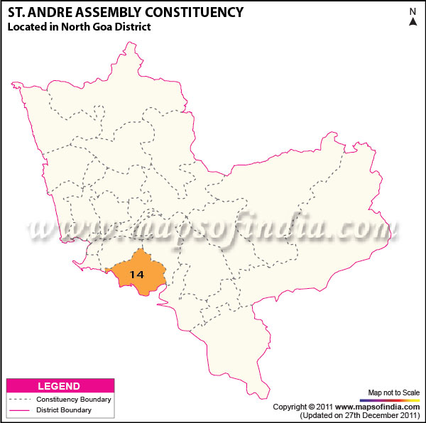 Assembly Constituency Map of St. Andre