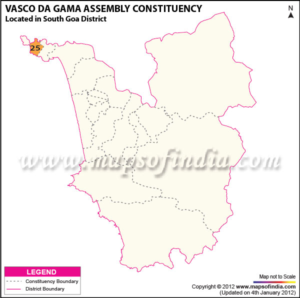 Assembly Constituency Map of Vasco-Da-Gama