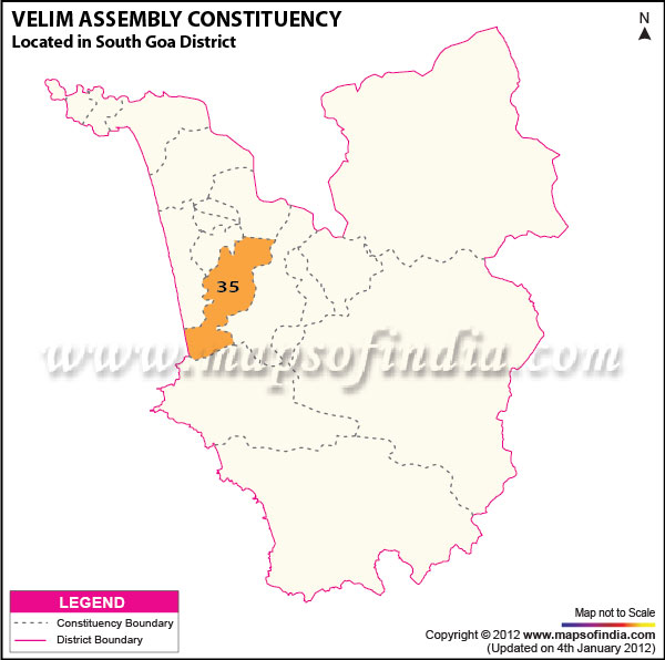 Assembly Constituency Map of Velim