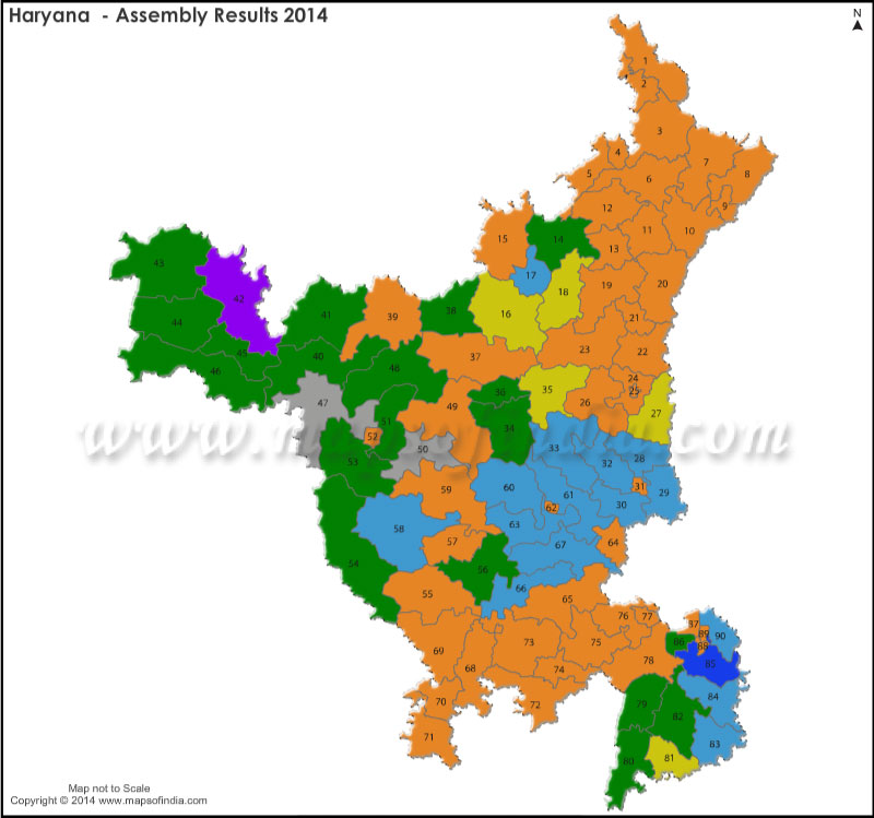 Haryana Assembly (Vidhan Sabha) Election Results 2019