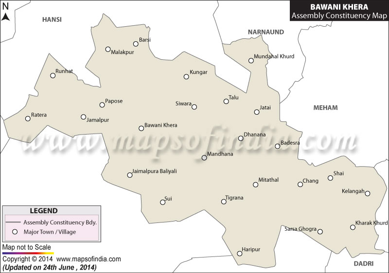 Map of Bawani Khera Assembly Constituency