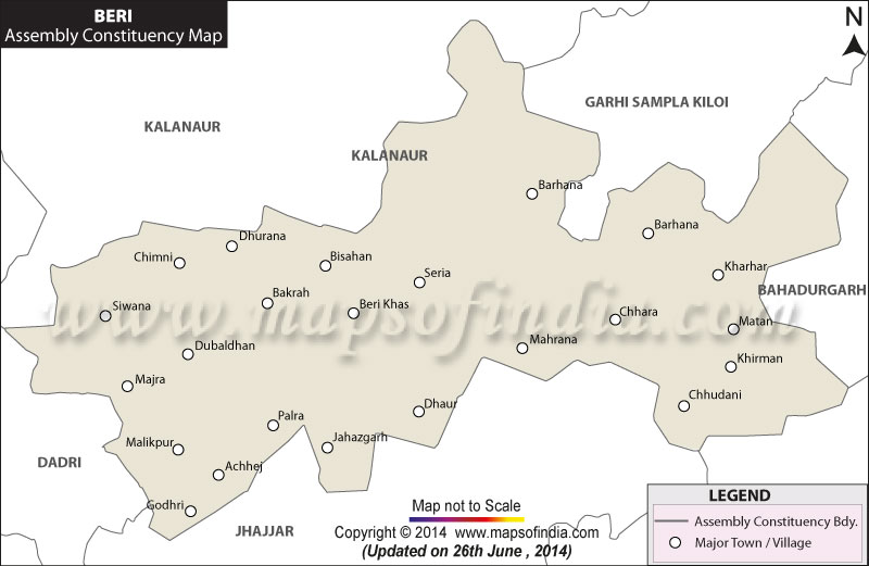 Map of Beri Assembly Constituency