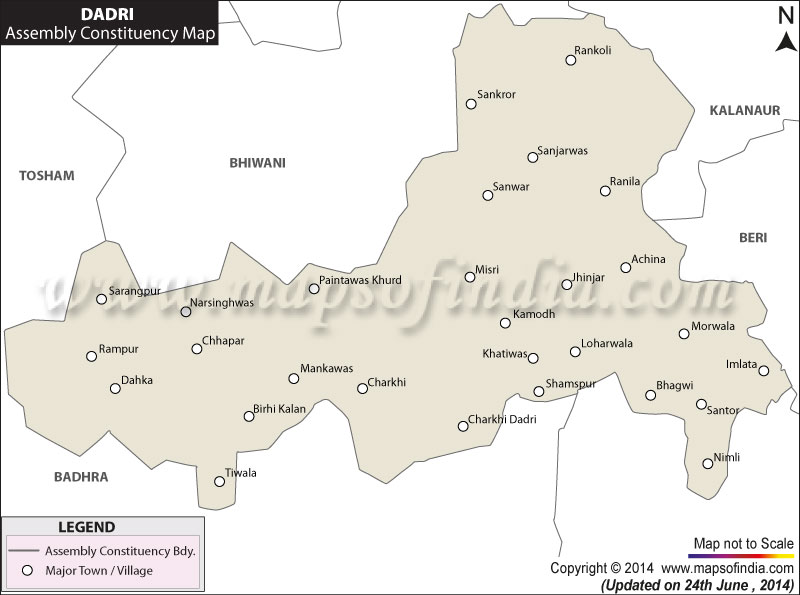 Map of Dadri Assembly Constituency
