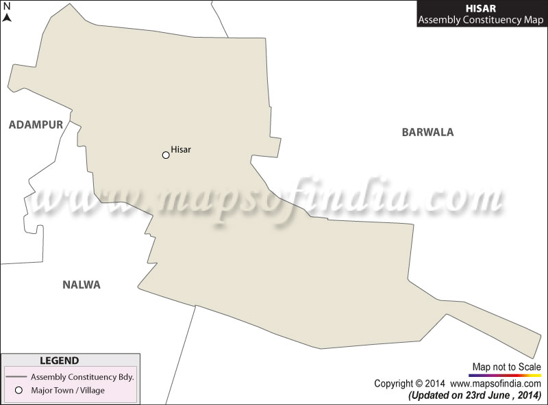 Map of Hisar Assembly Constituency