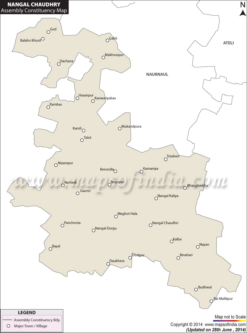 Map of Nangal Chaudhry Assembly Constituency