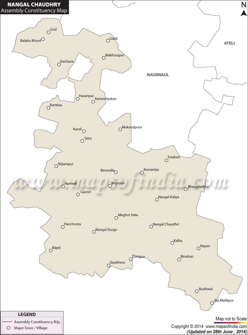 Map of Nangal Chaudhry Assembly Constituency