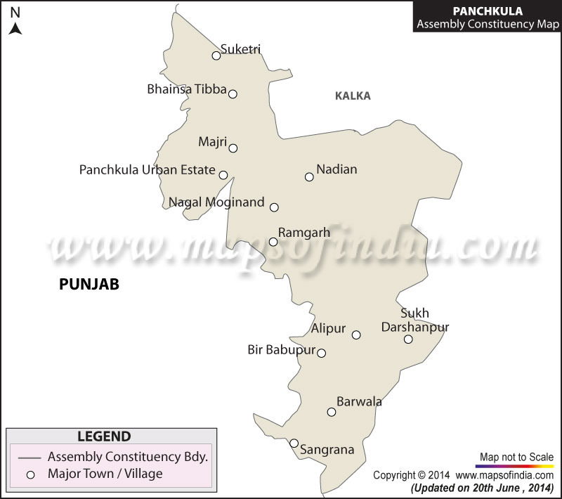 Map of Panchkula Assembly Constituency