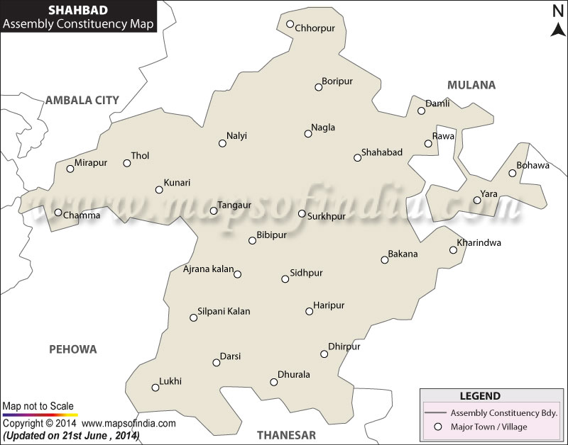 Map of Shahbad Assembly Constituency
