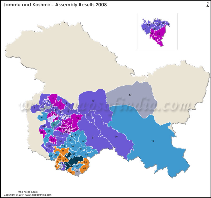 Jammu Kashmir Assembly Election Result 2008