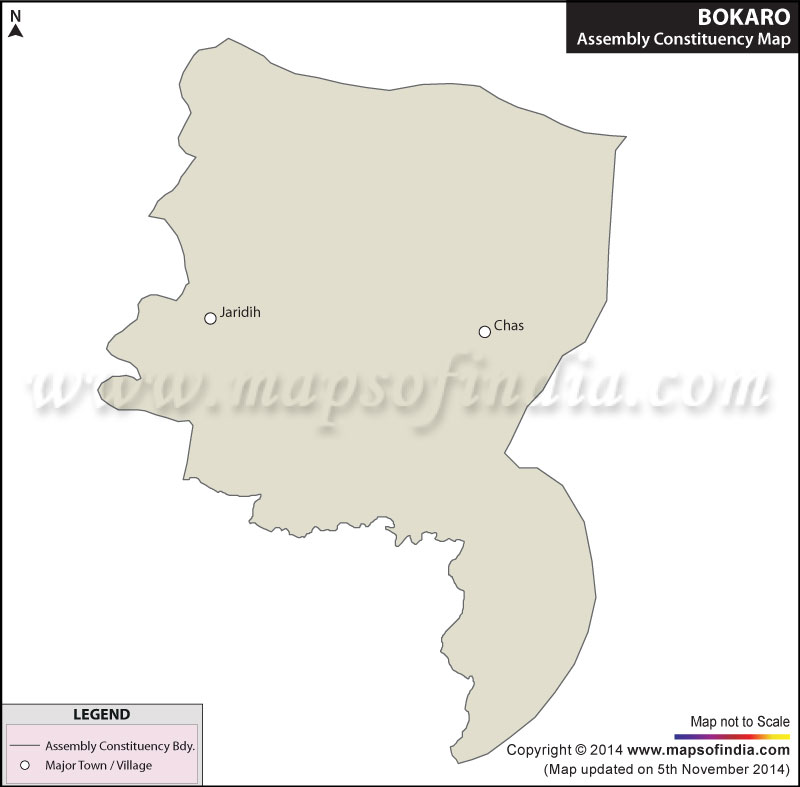 Map of Bokaro Assembly Constituency