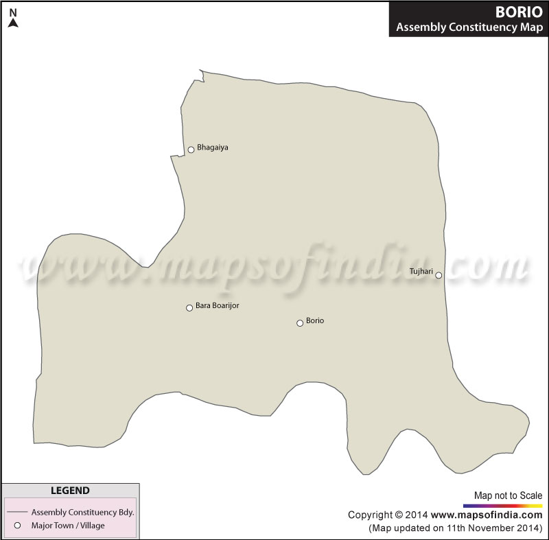 Map of Borio Assembly Constituency