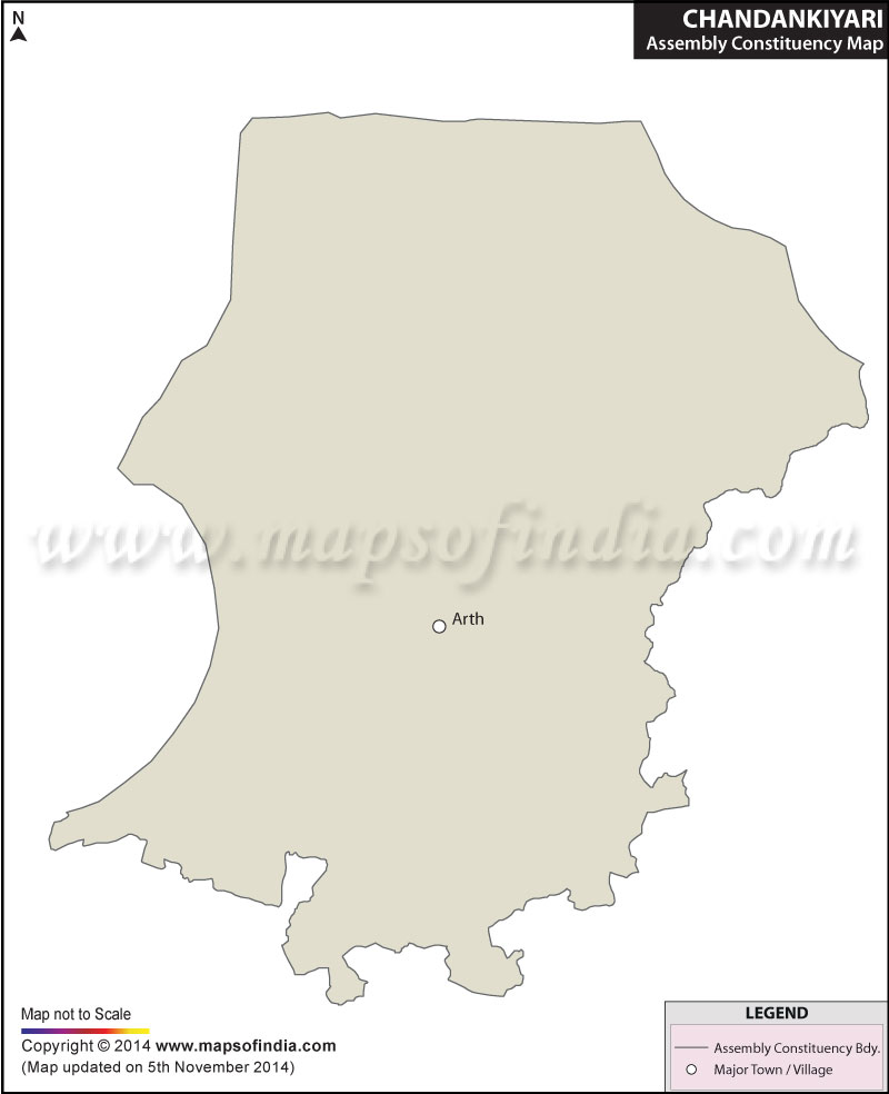 Map of Chandankiyari Assembly Constituency