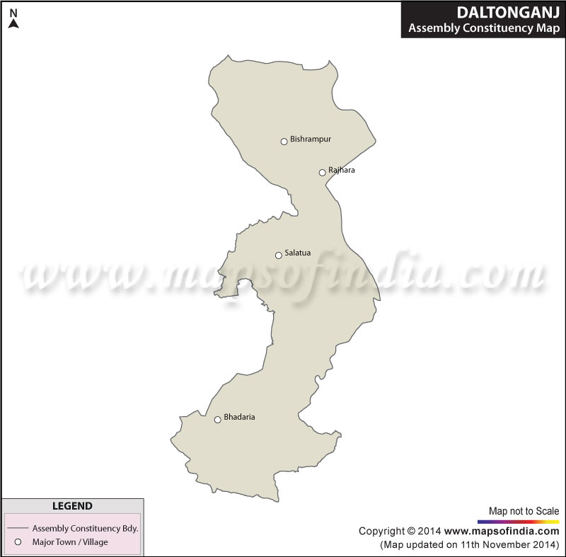 Map of Daltonganj Assembly Constituency