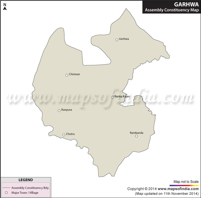 Map of Garhwa Assembly Constituency