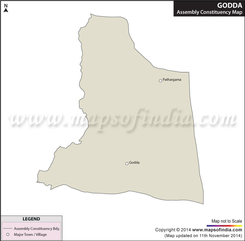 Map of Godda Assembly Constituency