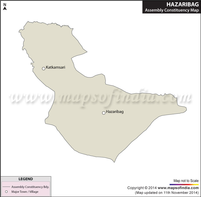 Map of Hazaribagh Assembly Constituency