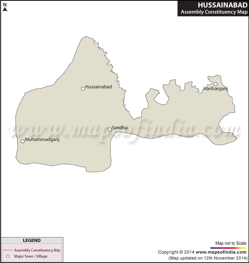 Map of Hussainabad Assembly Constituency