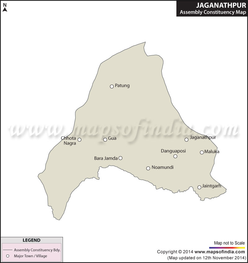 Map of Jagannathpur Assembly Constituency