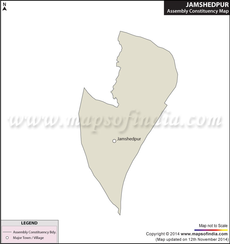 Map of Jamshedpur Assembly Constituency