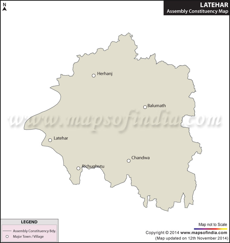 Map of Latehar Assembly Constituency