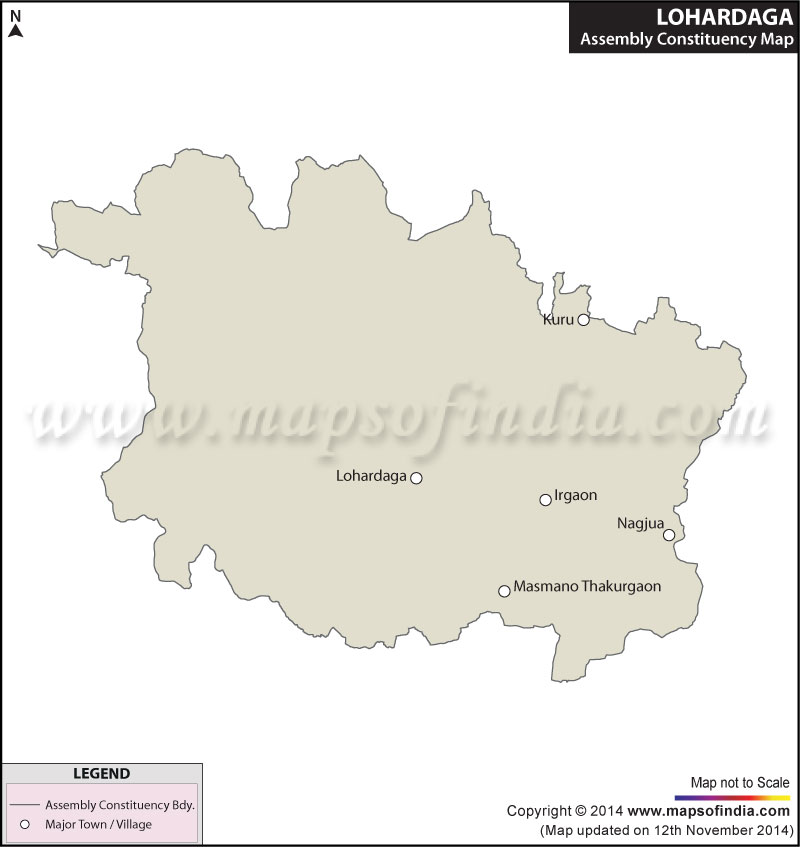 Map of Lohardaga Assembly Constituency