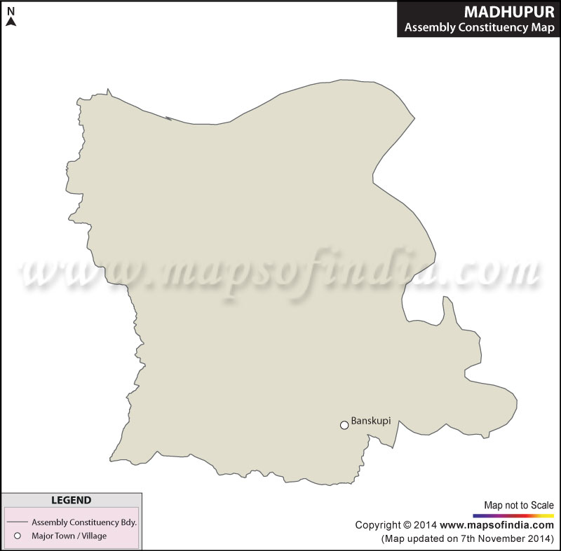 Map of Madhupur Assembly Constituency