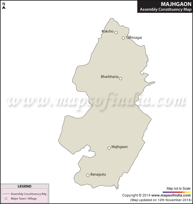 Map of Majhgaon Assembly Constituency