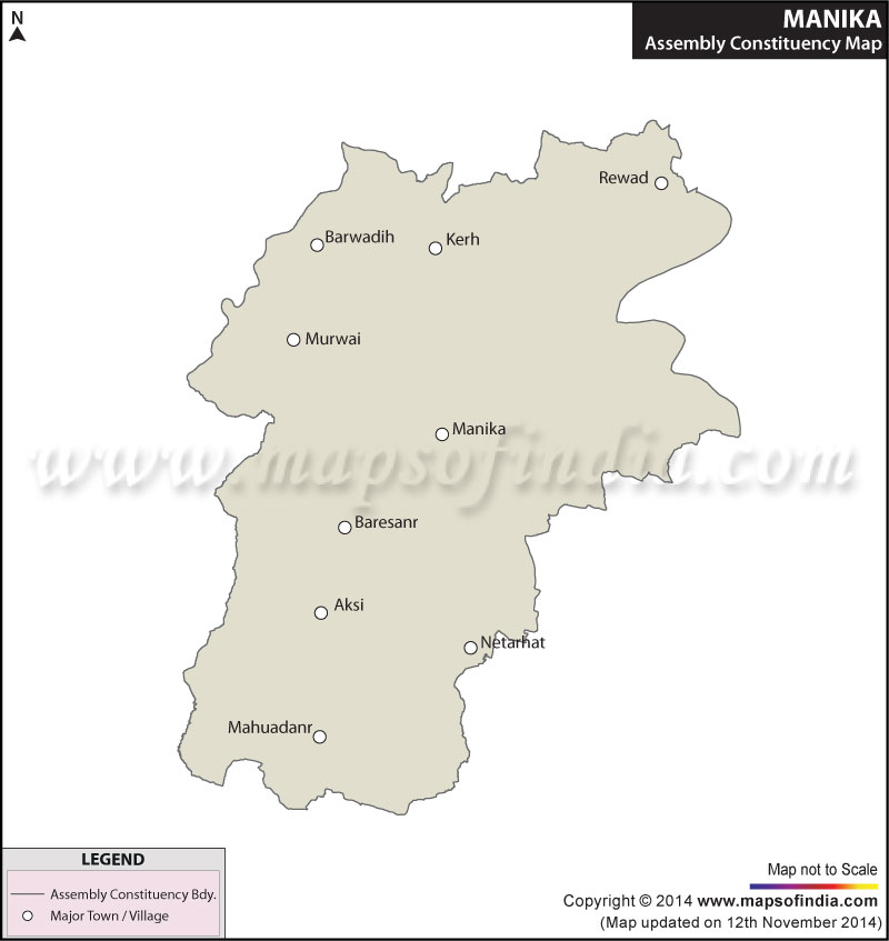 Map of Manika Assembly Constituency