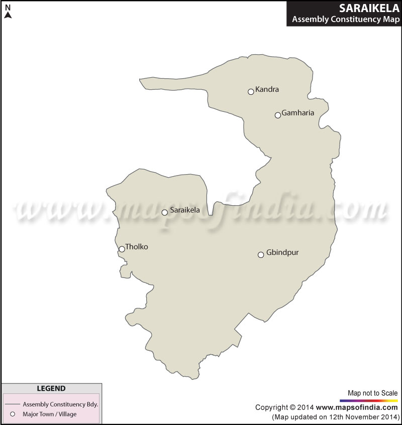 Map of Saraikela Assembly Constituency