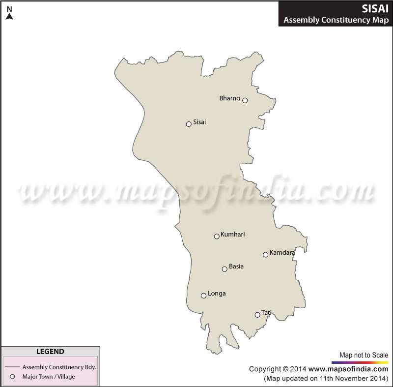 Map of Sisai Assembly Constituency