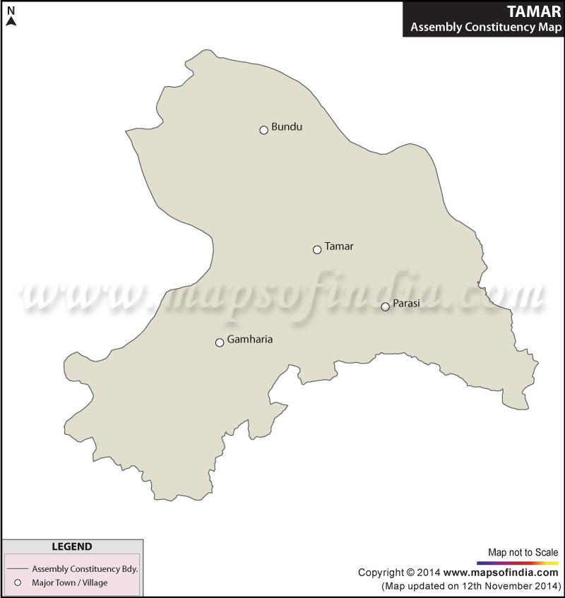 Map of Tamar Assembly Constituency