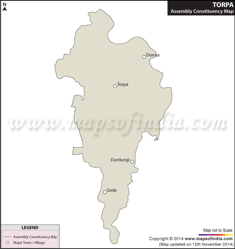 Map of Torpa Assembly Constituency