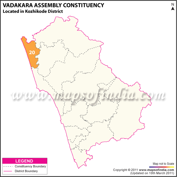 Vadakara Assembly Election Results 2016, Winning MLA List, Constituency Map