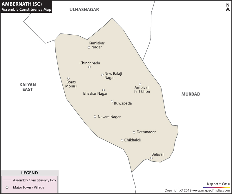 Ambernath Assembly Constituency Map
